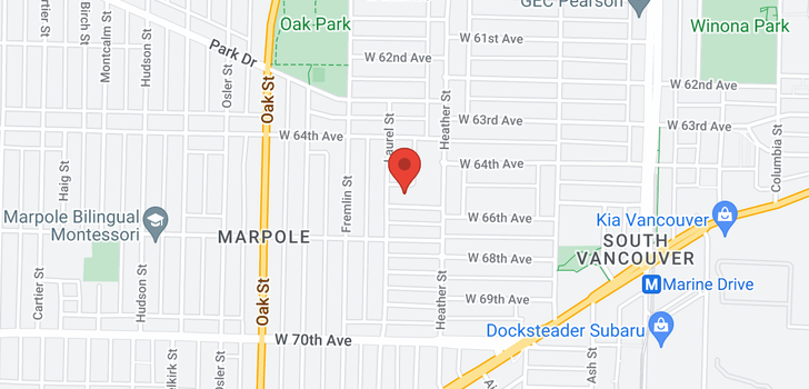map of 839 W 66TH AVENUE